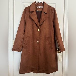 Kenneth Cole faux suede coat